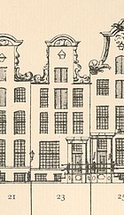 Keizersgracht 23 tekening Caspar Philips