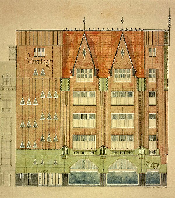 Herengracht 513-515 - Vijzelstraat, tekening G. F. la Croix