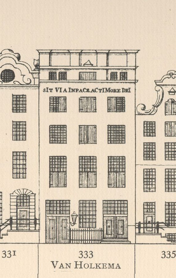 Keizersgracht 333 Tekening Caspar Philips