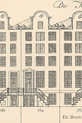 Keizersgracht 784 Tekening Caspar Philips