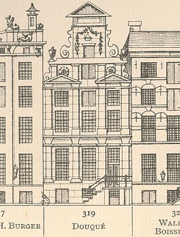 Keizersgracht 319, Tekening Caspar Philips