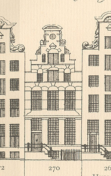 Keizersgracht 270 Tekening Caspar Philips