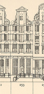 Herengracht 253, tekening Caspar Philips