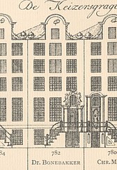 Keizersgracht 782 Tekening Caspar Philips