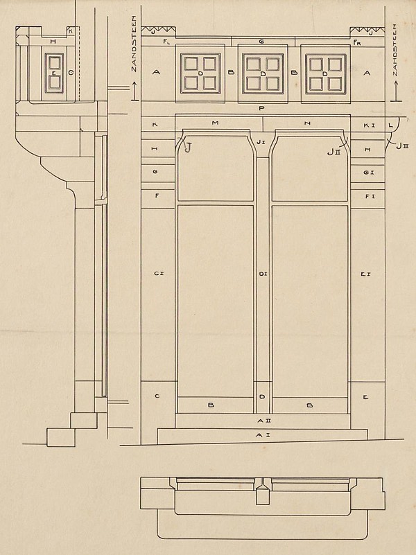 Keizersgracht 707 detail 1912 2 Tholens SAA