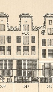 Keizersgracht 541, Tekening Caspar Philips