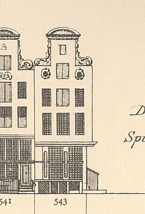 Keizersgracht 543, Tekening Caspar Philips