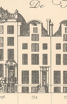 Keizersgracht 754 Tekening Caspar Philips