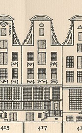 Keizersgracht 417, Tekening Caspar Philips