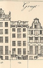 Herengracht 134 tekening Caspar Philips