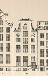 Keizersgracht 229 Tekening Caspar Philips