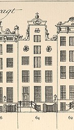 Herengracht 64 tekening Caspar Philips