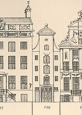 Keizersgracht 129, Tekening Philips Caspar