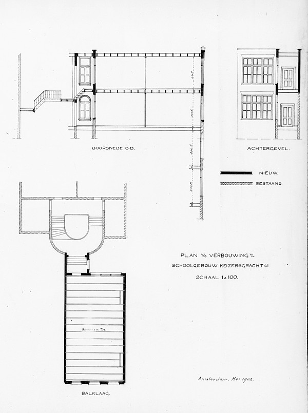 Keizersgracht 041 Bouwtek Melchers 1902 b SAA