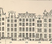 Keizersgracht 271-275 Tekening Caspar Philips