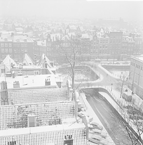 Keizersgracht 174-176 foto vanaf Astoria uit 1963 van het Anefo