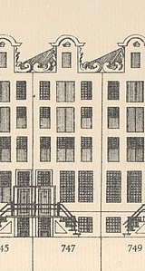 Keizersgracht 747, Tekening Caspar Philips