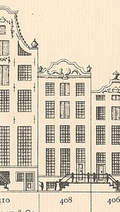 Keizersgracht 408, Tekening Caspar Philips