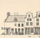 Keizersgracht 359, Huidenstraat 35, Tekening Caspar Philips