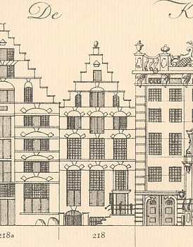 Keizersgracht 218, Tekening Caspar Philips