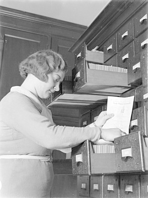 Keizersgracht 174-176 Foto van een werkkamer van de administratie