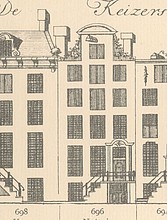 Keizersgracht 696 Tekening Caspar Philips