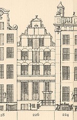 Keizersgracht 226 Tekening Caspar Philips