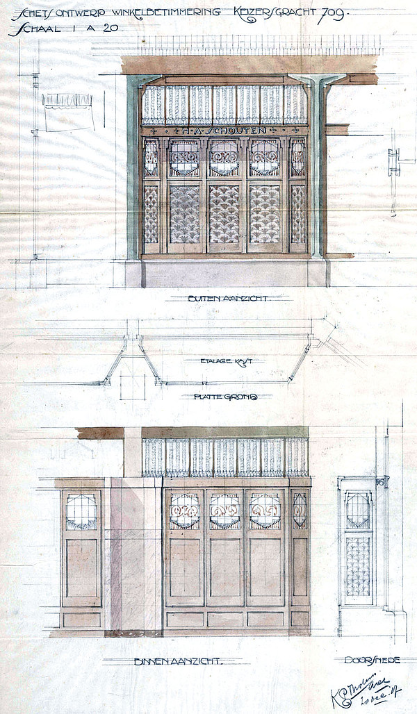 Keizersgracht 709 winkelbet 1 1917 Tholens SAA