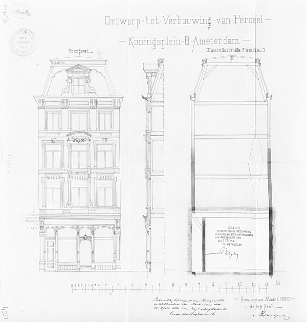 Koningsplein 08 bouwtek Gent 1880 SAA