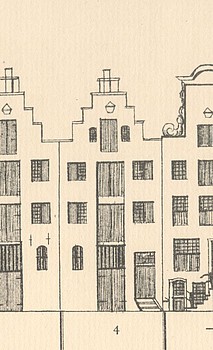 Keizersgracht 4, Tekening Caspar Philips