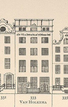 Keizersgracht 333 Tekening Caspar Philips