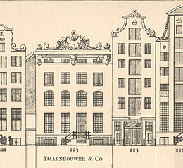 Herengracht 223 ,tekening Caspar Philips