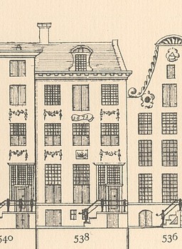 Keizersgracht 538 Tekening Caspar Philips