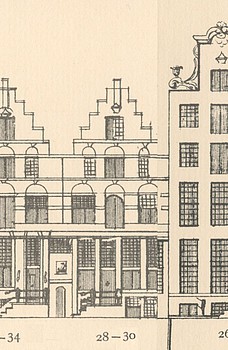 Keizersgracht 28-30, Tekening Caspar Philips