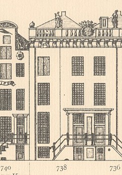 Keizersgracht 738 Tekening Caspar Philips