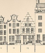 Keizersgracht 11 - 13 tekening Caspar Philips