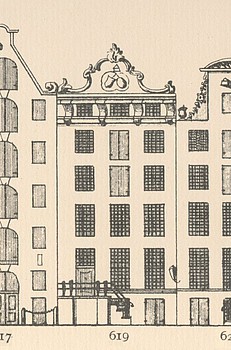 Keizersgracht 619, Tekening Caspar Philips