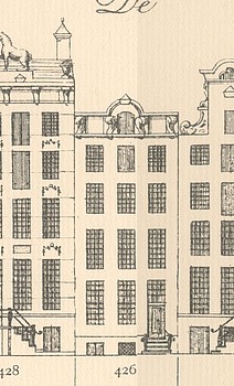 Keizersgracht 426, Tekening Caspar Philips