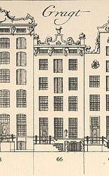 Herengracht 66 tekening Caspar Philips