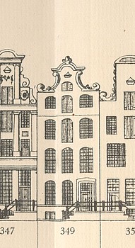 Keizersgracht 349, Tekening Caspar Philips