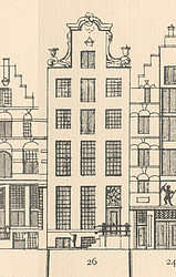 Keizersgracht 26, Tekening Caspar Philips