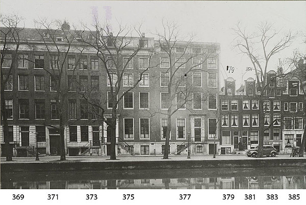 Keizersgracht 371 - 385 1940 gevels