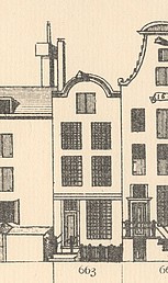 Keizersgracht 663, Tekening Caspar Philips