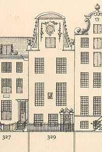 Herengracht 329, Tekening Caspar Philips