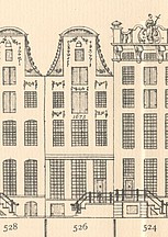 Keizersgracht 526 Tekening Caspar Philips