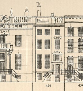 Herengracht 454, tekening Caspar Philips