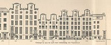 Keizersgracht 587-599, Tekening Caspar Philips