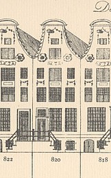 Keizersgracht 820 Tekening Caspar Philips