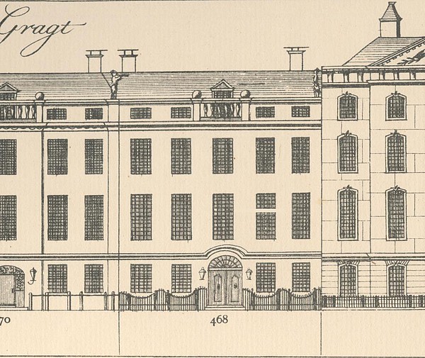 Herengracht 468, tekening Caspar Philips