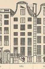 Keizersgracht 681, Tekening Caspar Philips